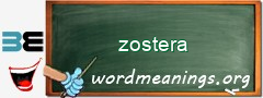 WordMeaning blackboard for zostera